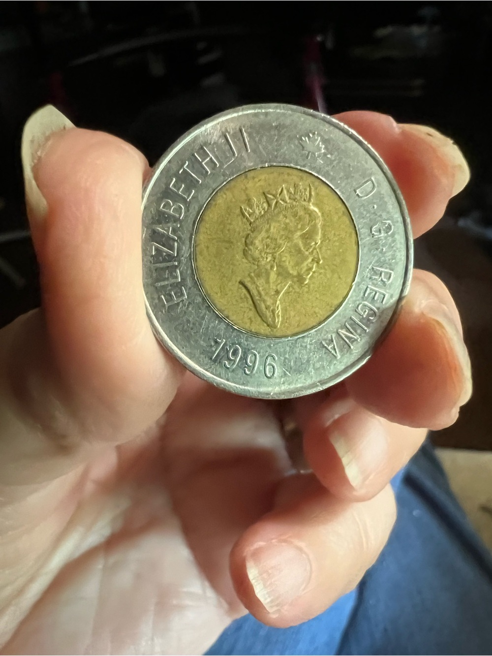 Canadian Two-Tone Coin - 1996 Loonie